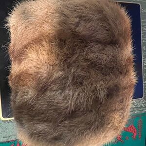 Victorian Satin lined Fur Muff